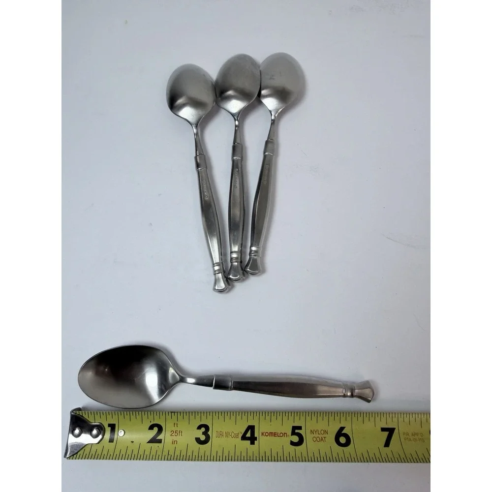 4 - Oneida ACT II / ACT 2 Satin Cube Mark Stainless Flatware 6 1/2